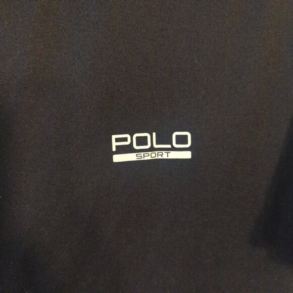 Polo Sport PSXV Mens Large Black Performance V-Neck T-Shirt Cyclocross Gym Run - Picture 4 of 6